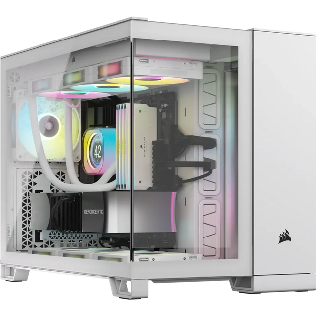 Corsair 2500X Midi-Tower ATX PC Case White Tempered Glass