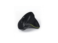Port Connect Black Ergonomic Rechargeable Bluetooth Mouse
