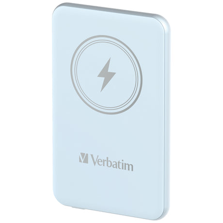 Verbatim Charge 'n' Go Magnetic Wireless Power Bank 5000 Blue