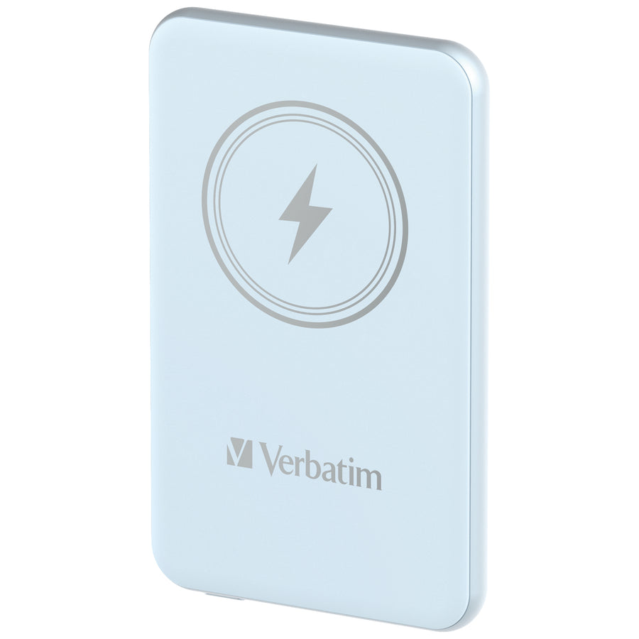 Verbatim Charge 'n' Go Magnetic Wireless Power Bank 5000 Blue
