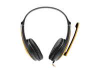 CANYON PC headset HSC-1 PC Mic Flat 2m Black Yellow