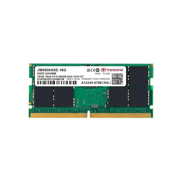 Transcend JetRam 16GB DDR5-5600 SO-DIMM Laptop Memory CL46