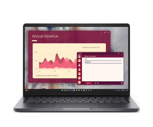 Dell Pro 14|U5 235U|16GB|512GB SSD|FgrPr|W11 Pro|FHD IR Cam & Mic|WLAN + BT|14.0" FHD+|Backlit Kb|3 Cell