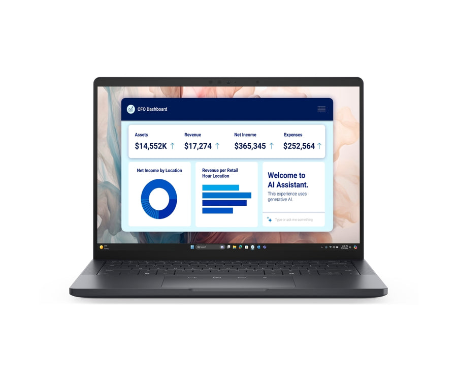 Dell Pro 13 Premium|U7-266V|16GB|512GB SSD|FgrPr|W11 Pro|IR Cam & Mic|WLAN + BT|13.3" FHD+|Backlit Kb|3