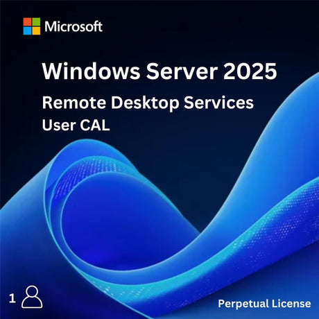 Microsoft Windows Server 2025 Remote Desktop Services 1 User CAL - Perpetual License