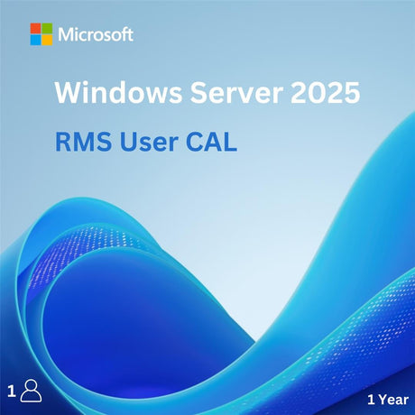 Microsoft Windows Server 2025 RMS CAL - 1 User CAL - 1 year