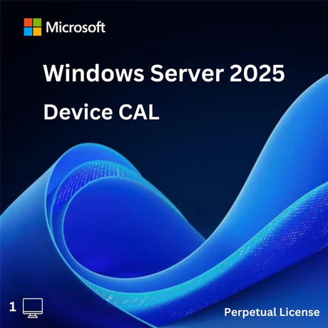 Microsoft Windows Server 2025 1 Device CAL - Perpetual License