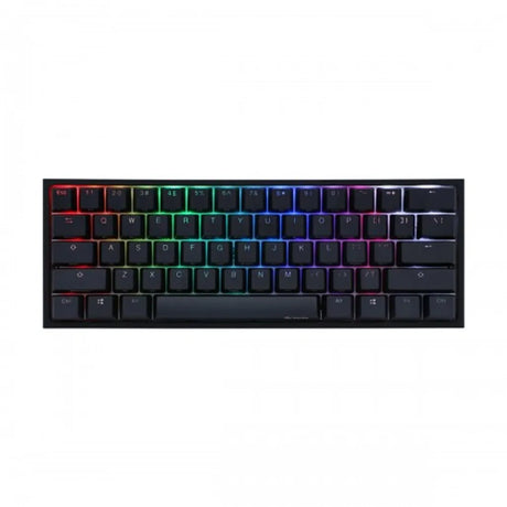 Ducky One 2 Pro Mini 60 Cherry MX Brown Tactile Mechanical Wired Gaming Keyboard - Black
