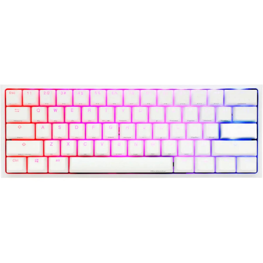 Ducky One 2 Pro 60% Mechanical Gaming Keyboard RGB PBT Double-Shot White (Cherry Brown)