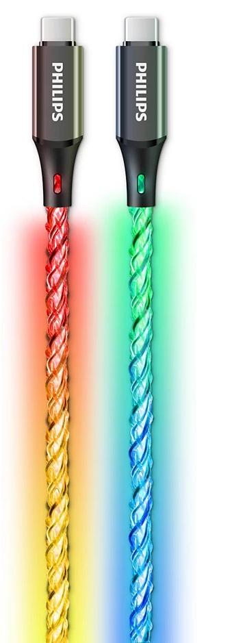 Philips USB-C Cable RGB 60W