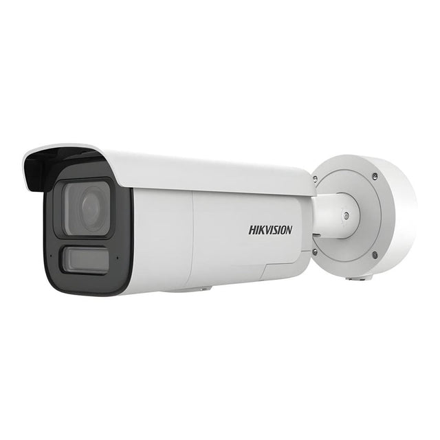 Hikvision 8MP DarkFighter Motorized Varifocal Bullet Network Camera, 2.8-12mm, Active Strobe & Audio Alarm, Two-way Audio, IR up to 60m, IP67, IK10