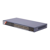 Hikvision 24 Port Gigabit Smart PoE Switch 2 Gigabit Fiber Ports