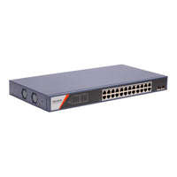 Hikvision 24 Port Gigabit Smart PoE Switch 2 Gigabit Fiber Ports