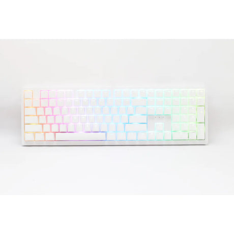 RCT Ducky Zero 6108 Wireless RGB Gaming Keyboard White with Cherry MX2A Brown Tactile Switches