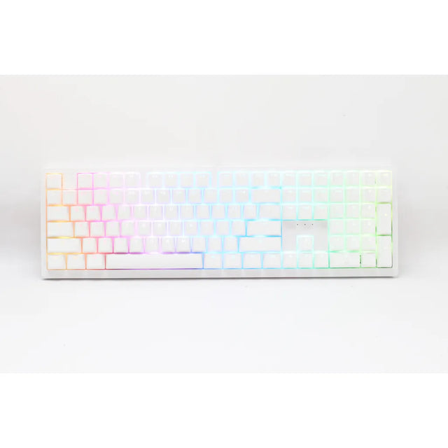 Ducky Keyboard Zero 6108 100% Mechanical Wireless Keyboard RGB USB/2.4GHz/BT White (Cherry MX2A Speed Silver)