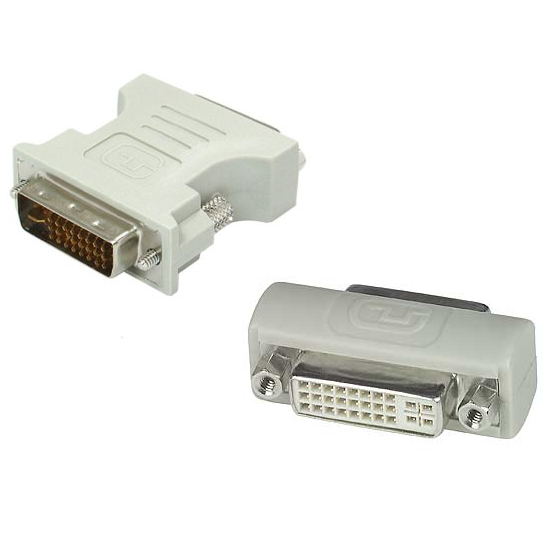 DVI-I Male to DVI-I Female Adaptor