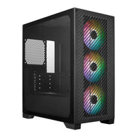 Cooler Master Elite 301 Mini Tower ATX PC Case Tempered Glass 3x 120mm Fans Black - Image 4