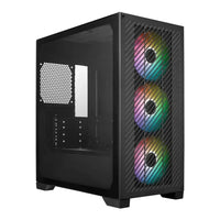 Cooler Master Elite 301 Mini Tower ATX PC Case Tempered Glass 3x 120mm Fans Black