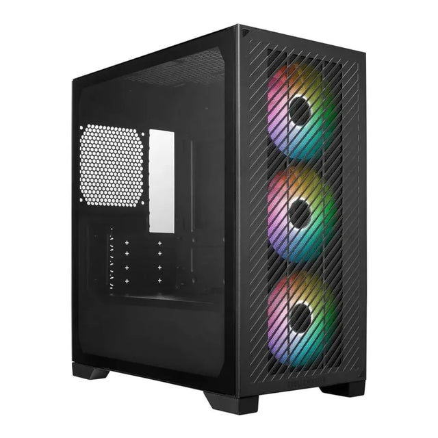 Cooler Master Elite 301 Mini Tower ATX PC Case Tempered Glass 3x 120mm Fans Black