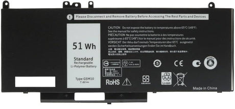 7.4V 51WH Battery for Dell E5450
