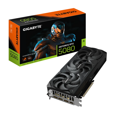 Gigabyte GeForce RTX 5080 Windforce OC SFF 16G 16GB GDDR7 Graphics Card