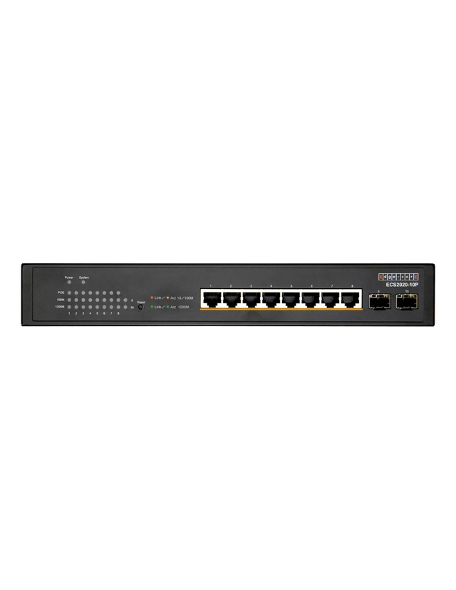 Edge-Core 10 Port Gb Websmart PoE Switch