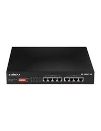 Edimax 8 Port, Unmanaged, Long Range, Gigabit PoE+ Switch with DIP Switch