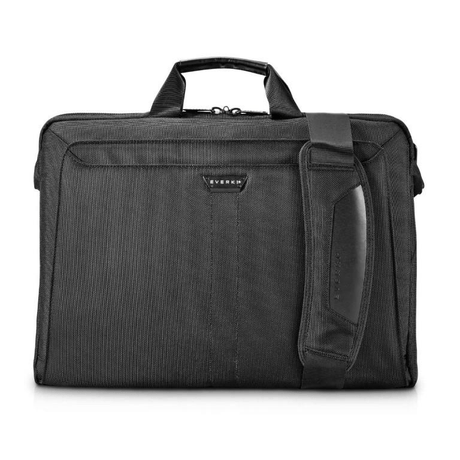 EVERKI LUNAR BRIEFCASE, Fits up to 18.4 inch laptops, Leather handles and accents, Trolley handle pass-through