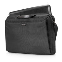 EVERKI LUNAR BRIEFCASE, Fits up to 18.4 inch laptops, Leather handles and accents, Trolley handle pass-through