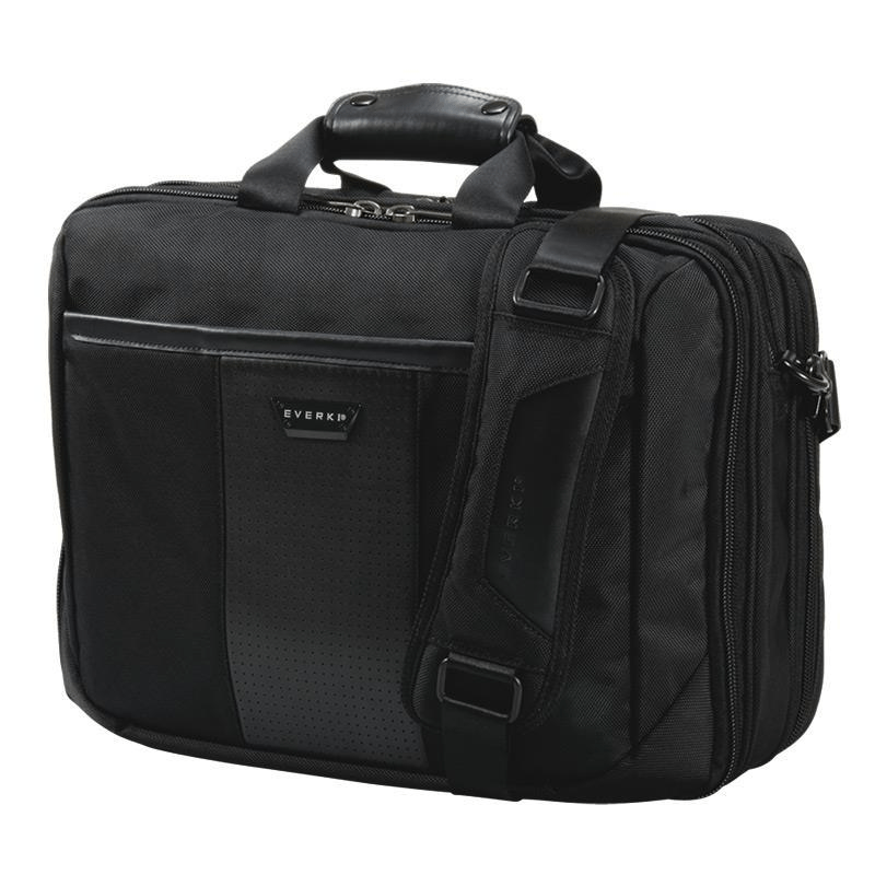 EVERKI VERSA BRIEFCASE | Fits up to 17.3 inch laptops | Files and documents compartment | Leather handles and accents