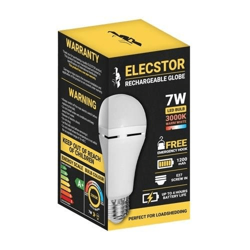 Elecstor E27 7W Rechargeable Warm White - 1