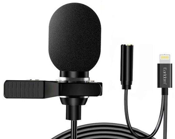 Lightning + Female 3.5mm Mini Microphone
