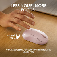 Logitech M240 Silent Bluetooth Mouse Rose Compact Travel - Image 3