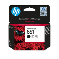HP 651 Black Original Ink Advantage Cartridge ~600 pgs