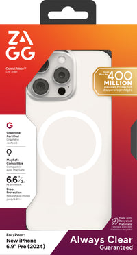 ZAGG Crystal Palace Lite Snap Clear Case for iPhone 16 Pro Max MagSafe Compatible - Image 4