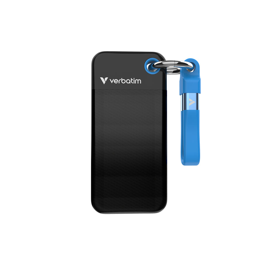 VERBATIM Pocket SSD USB 3.2 Gen 2 1TB Black/Blue