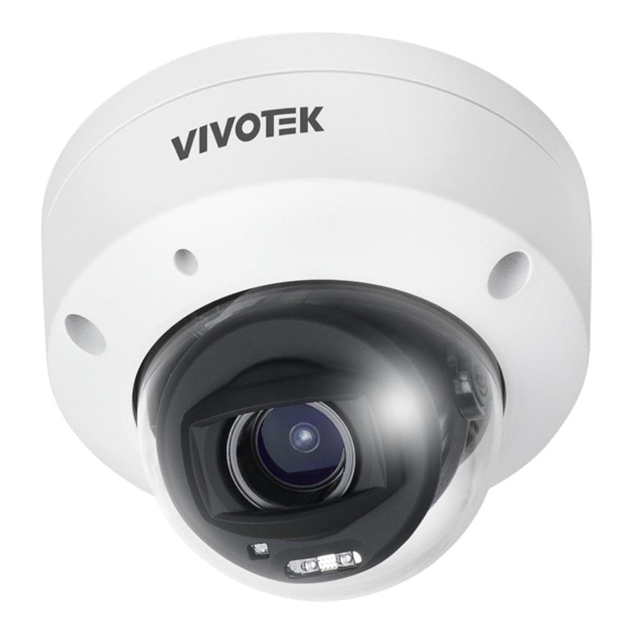Outdoor IK10 Dome, H.265 5MP, 2.8mm, 30M IR, DI/DO