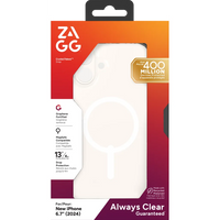 ZAGG Crystal Palace Snap Clear Case for iPhone 16 Plus MagSafe Compatible - Image 2