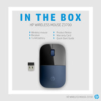 HP Z3700 Wireless Mouse Lumiere Blue