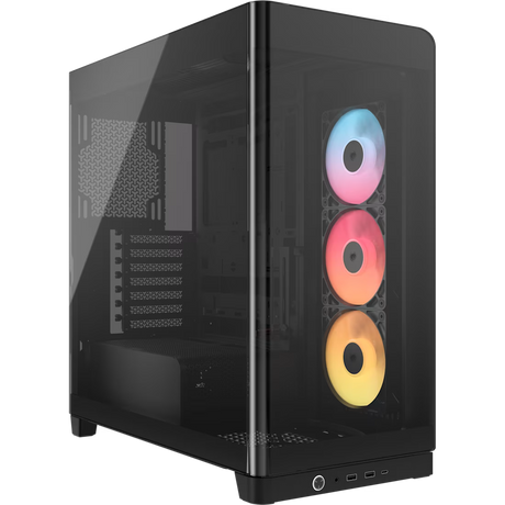 FRAME 4500X RS-R ARGB Panoramic Glass Mid-Tower PC Case, includes 3x RS120-R ARGB Fans, 4x 2.5''