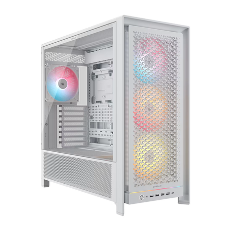 FRAME 5000D ARGB RS Mid-Tower PC Case, 4x 4x RS140 ARGB Fans, 2x 2.5'', 1x 3.5'', White