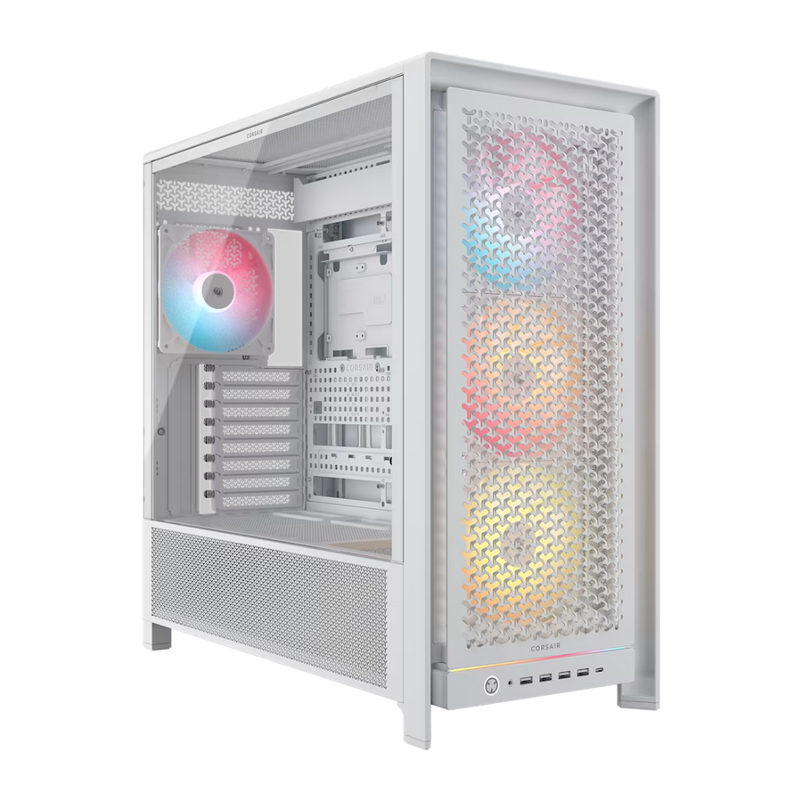 Corsair 5000D RS ARGB Midi Tower ATX PC Case White