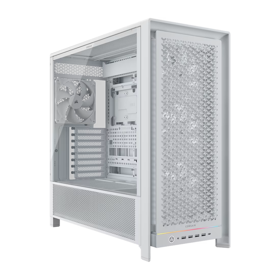 Corsair 5000D RS ARGB Midi Tower ATX PC Case White