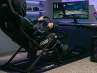 LORGAR RX1FM, Sim Racing Floor Mat Advanced, Stitched edge, 1,700X700X3 mm, Black/purple - Image 2