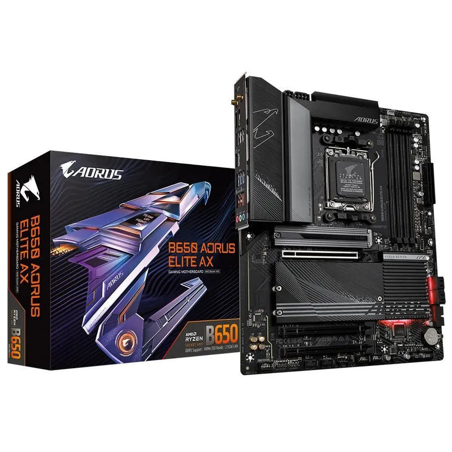Gigabyte B650 AORUS Elite AX V2 AMD AM5 ATX Motherboard DDR5 3x M.2 HDMI DP Wi-Fi 6E