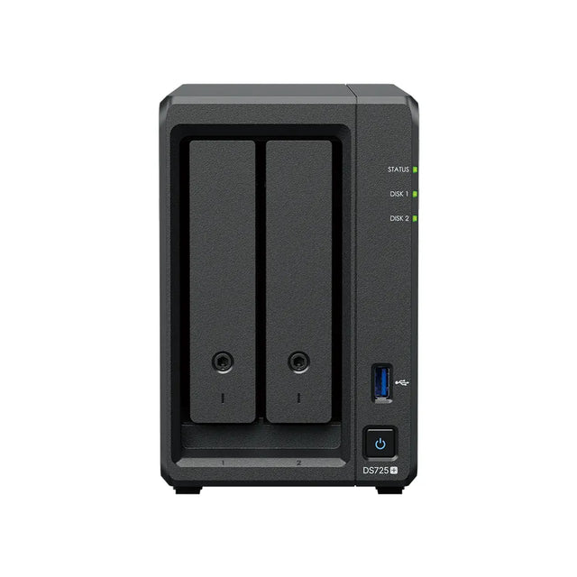 Synology DS725+ 2-Bay NAS AMD Ryzen R1600 4GB ECC DDR4 2.5GbE