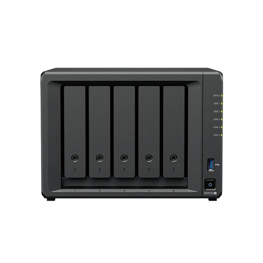 Synology DiskStation DS1525+ 5-Bay NAS AMD Ryzen V1500B 8GB ECC DDR4 2.5GbE