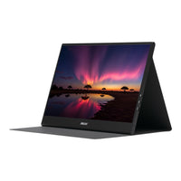 MECER 15.6'' IPS FHD USB Monitor Non-Touch Aluminium, 16:9, 4ms, 250cd, m2, TYPE C x2