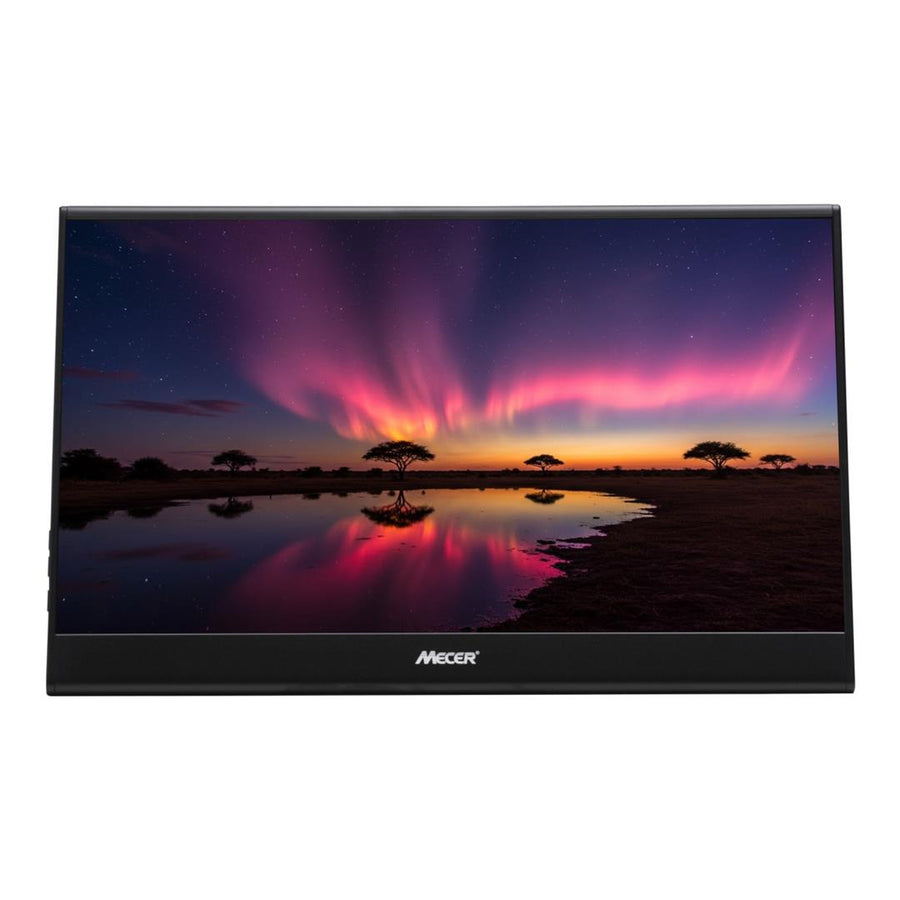 MECER 15.6'' IPS FHD USB Monitor Non-Touch Aluminium, 16:9, 4ms, 250cd, m2, TYPE C x2
