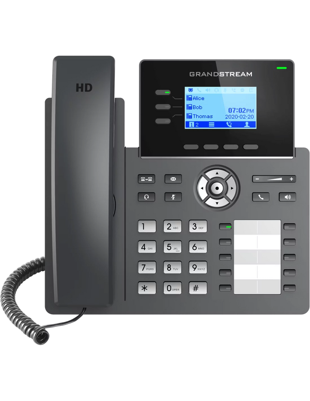 Grandstream 3-Line Gigabit Carrier Phone | GRP2604P